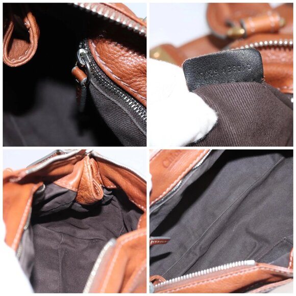 Chloe Paddington Shoulder Bag Leather Brown Gold Auth ep8587 - Picture 15 of 16